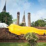 The reclining Buddha image at Wat Yai Chai Mongkhon