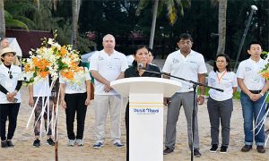 Michael Raeleart of Germany defends his title at Laguna Phuket Triathlon