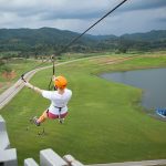 Zip line at Singha Park