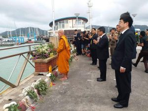 Buddhist ceremony in remembrance of the victims