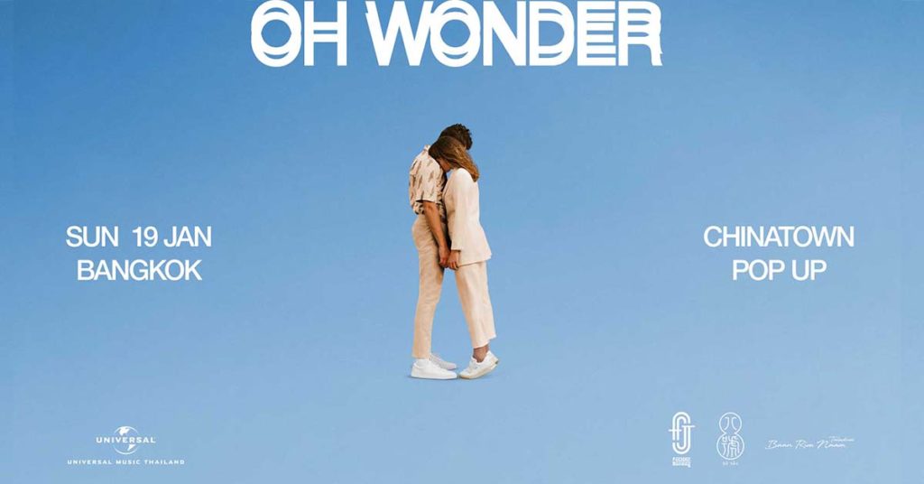 TAT’s music marketing strategy promotes Oh Wonder’s free surprise concerts in Bangkok