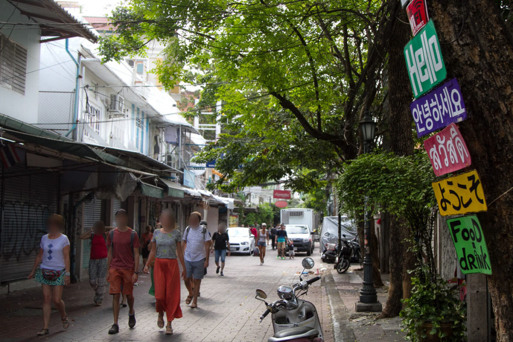 Tourists are out and about in Bangkok as usual