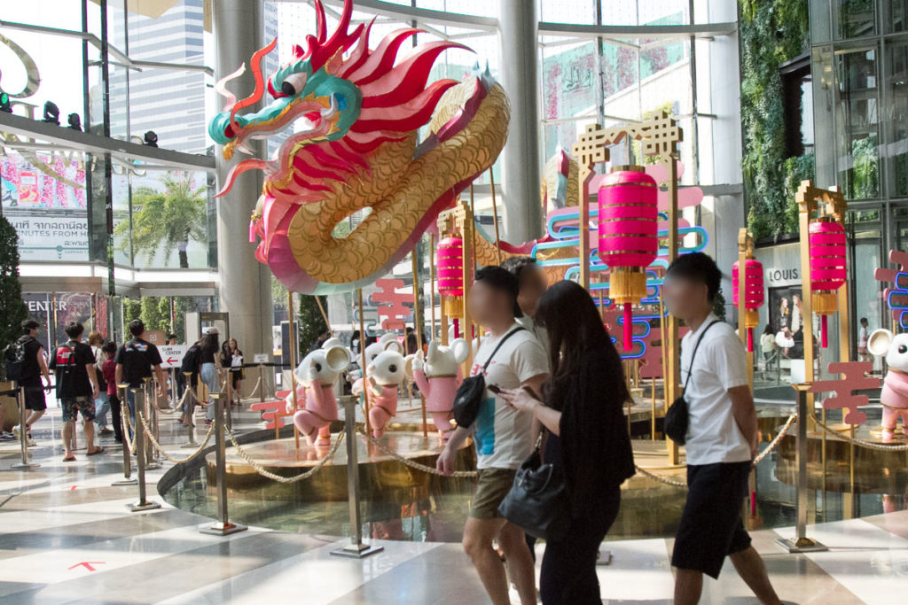 Tourists are out and about in Bangkok as usual