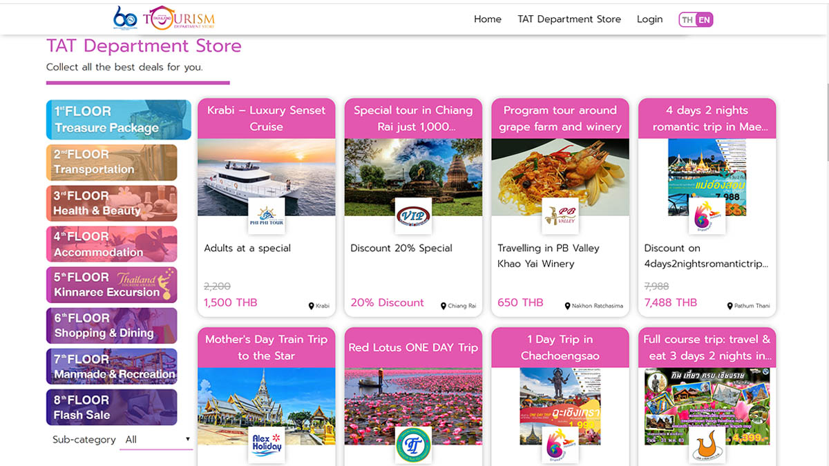 TAT’s Tourism Department Store offers special travel deals
