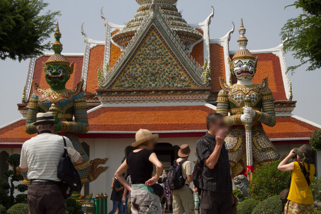 Tourists are out and about in Bangkok as usual