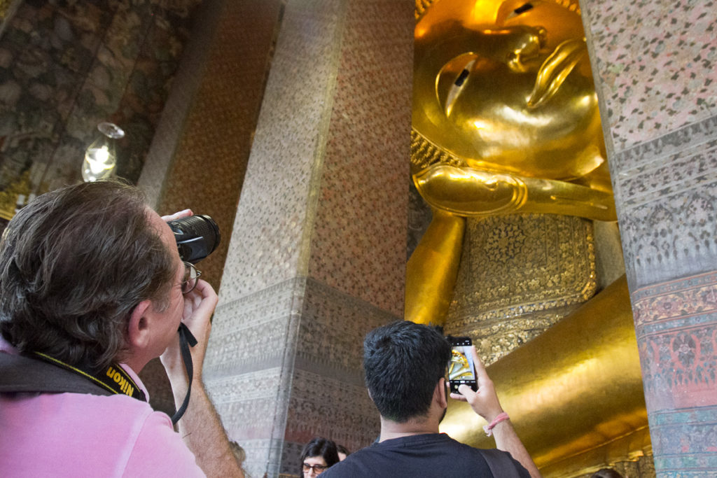 Tourists are out and about in Bangkok as usual