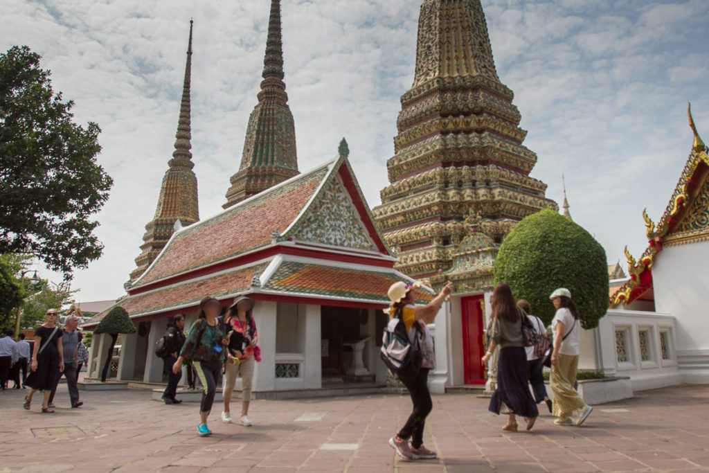 Tourists are out and about in Bangkok as usual