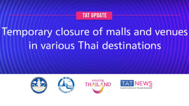 TAT update: Temporary closure of malls and venues in various Thai destinations
