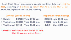 Surat Thani Airport resumes operations