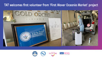 TAT welcomes first volunteer from ‘First Mover Oceania Market’ project