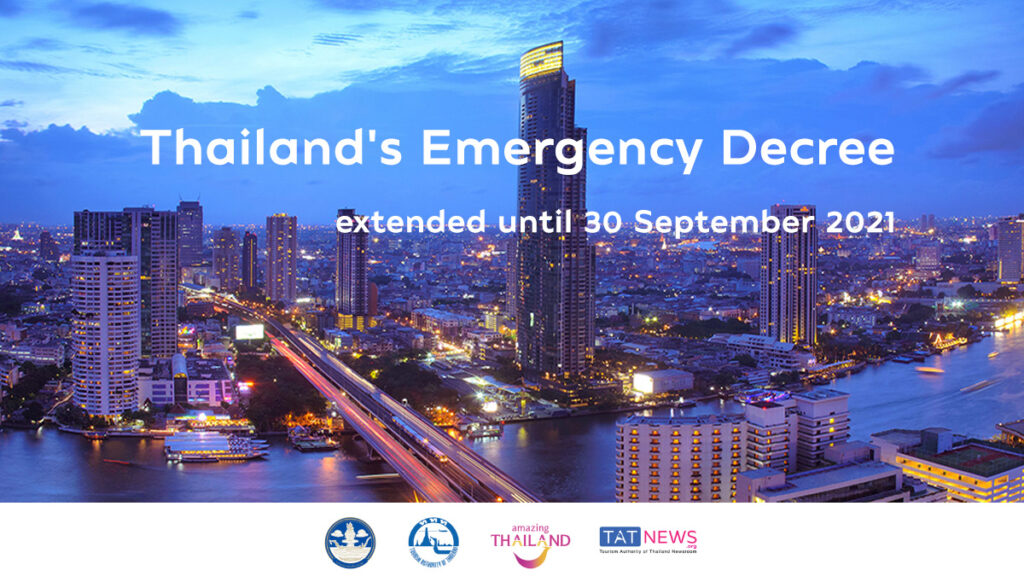 Thailand extends Emergency Decree for thirteenth time until 30 September 2021
