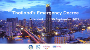 Thailand extends Emergency Decree for thirteenth time until 30 September 2021