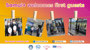 First Samui Plus arrivals enjoying their visit to famous island