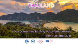 Thailand reduces quarantine period for international arrivals from 1 October 2021