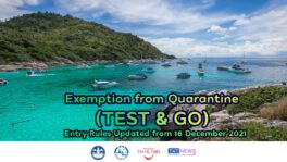 UPDATED! Exemption from Quarantine (TEST & GO) entry rules from 16 December 2021