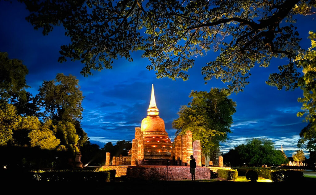 Light Up the Night at Sukhothai Historical Park July 2022