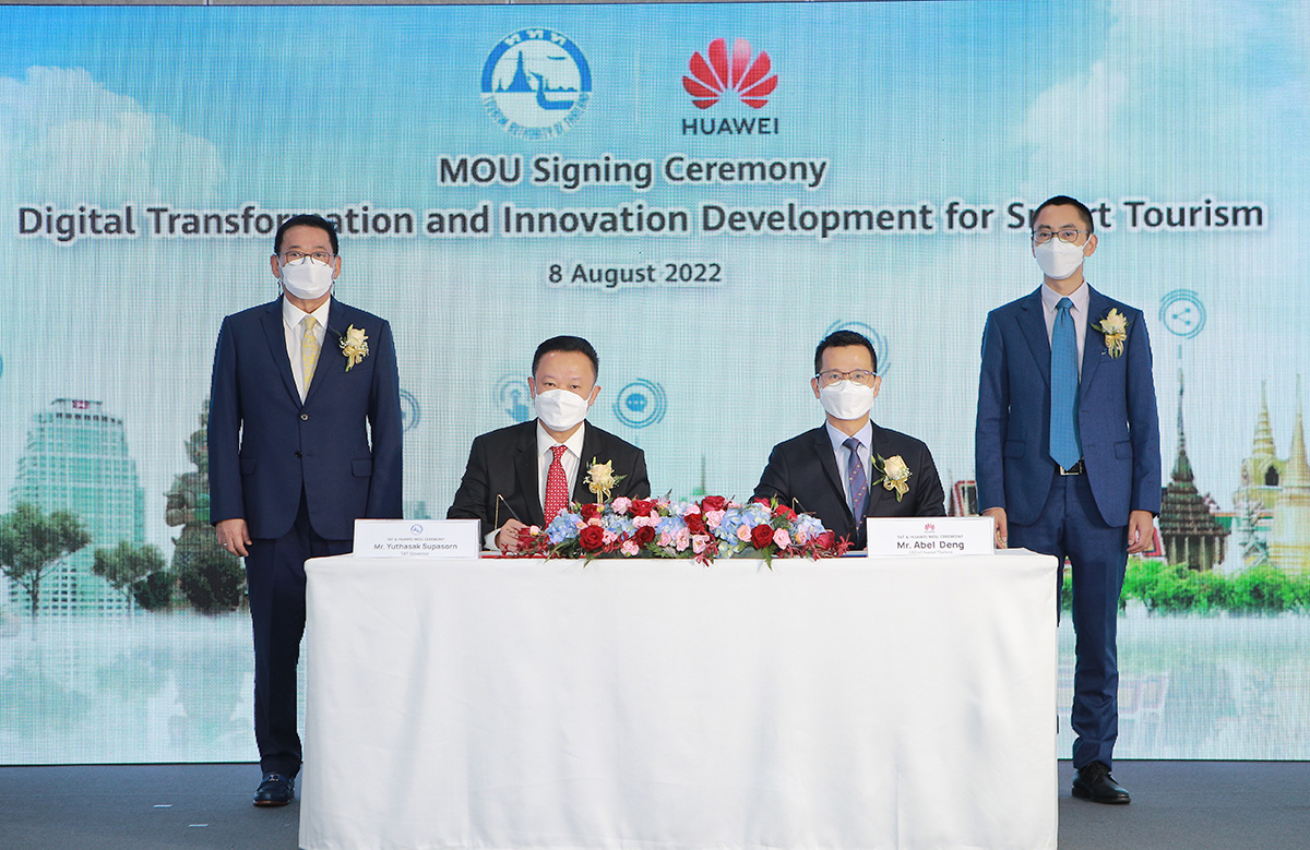 TAT and Huawei sign MOU to promote smart tourism