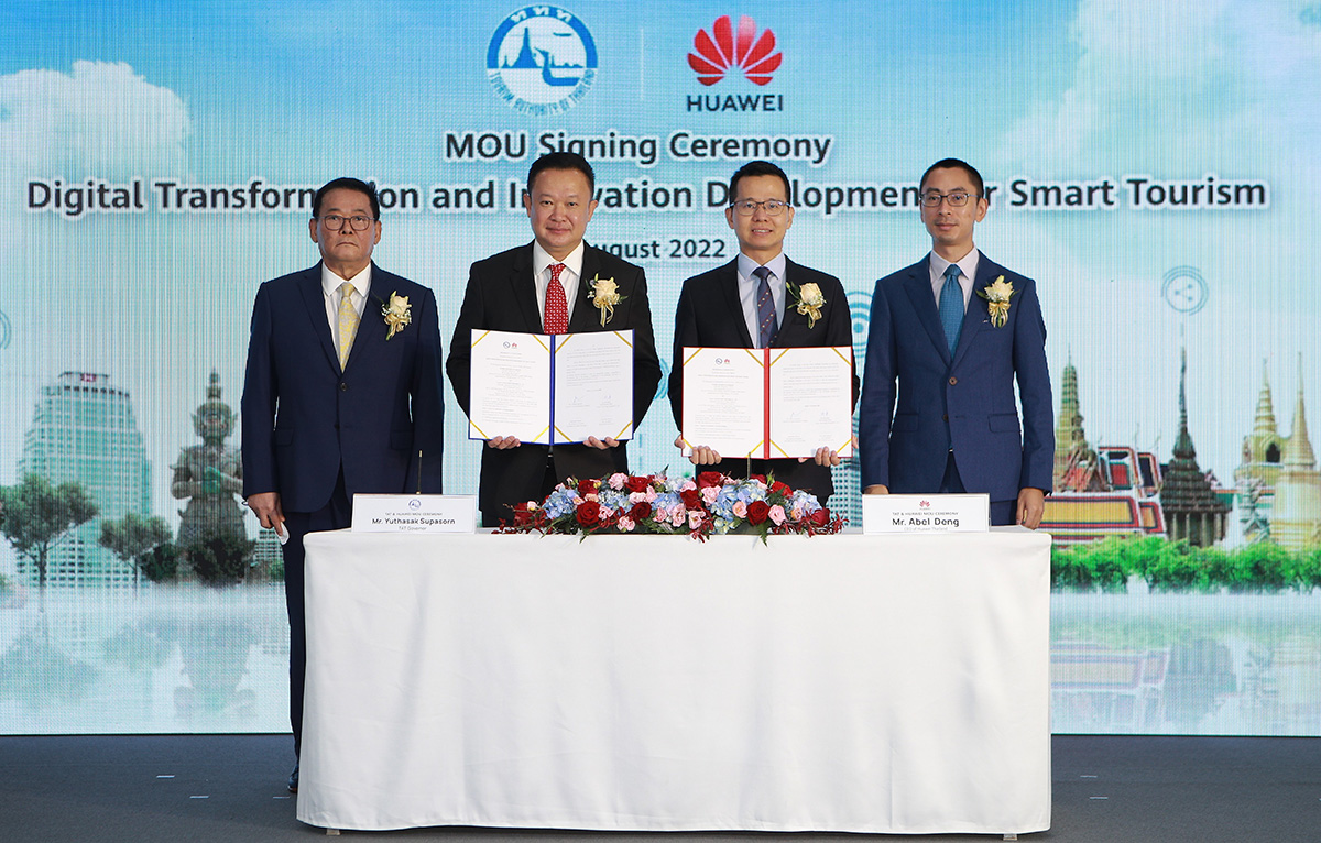TAT and Huawei sign MOU to promote smart tourism