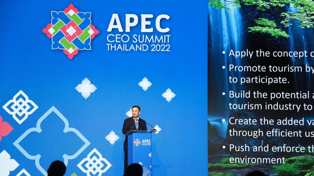 Thailand presents ‘Responsible Tourism for Sustainability’ direction at APEC CEO Summit 2022