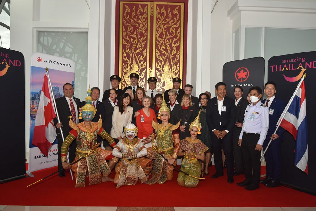 Bangkok welcomes Air Canada’s seasonal non-stop flight from Vancouver
