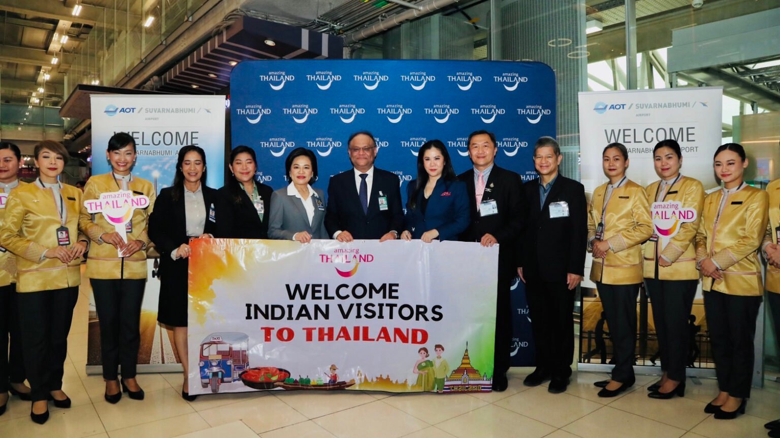 Thailand marks visa exemption for Indian tourists with special airport welcome