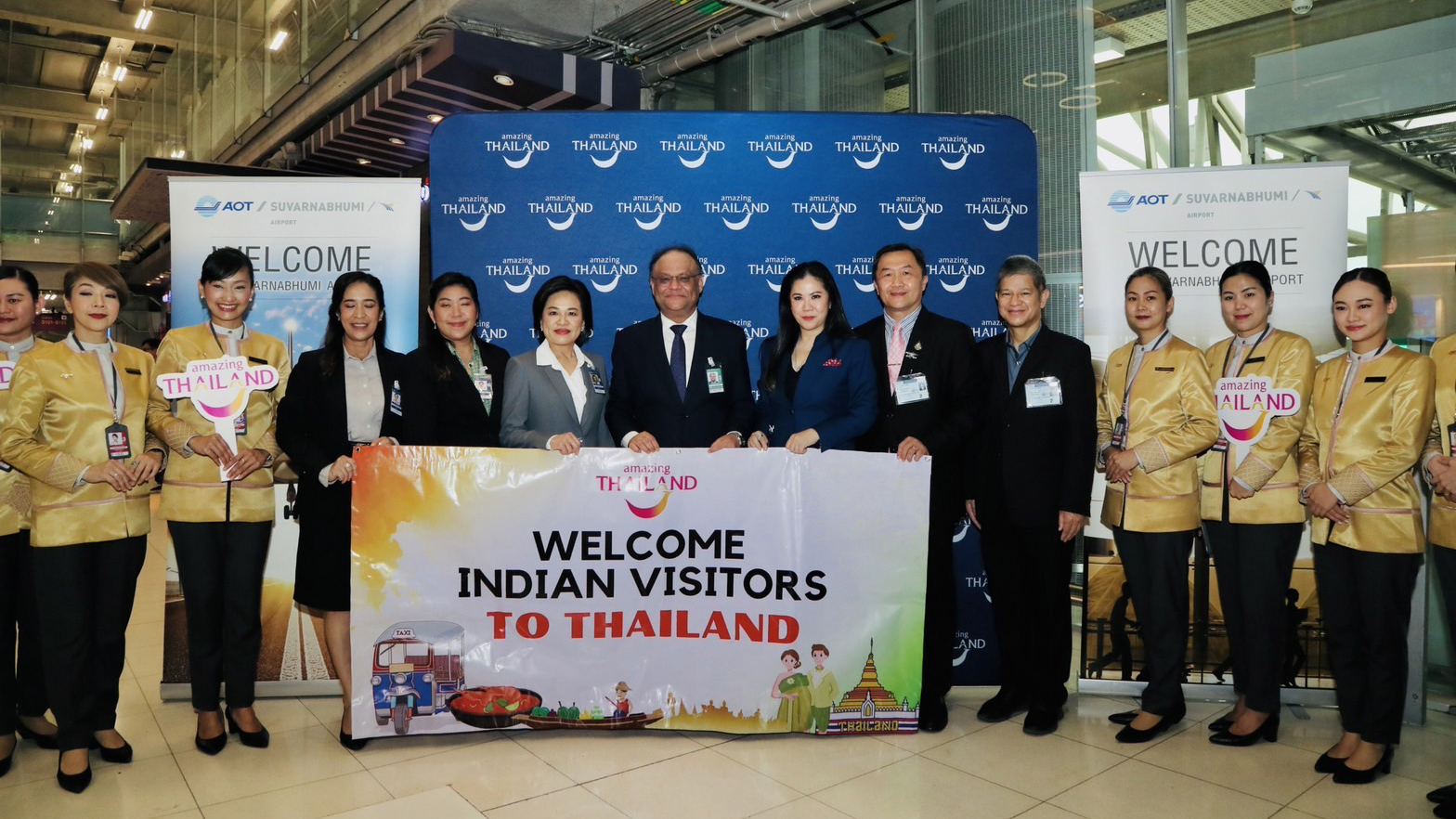 Thailand marks visa exemption for Indian tourists with special airport welcome