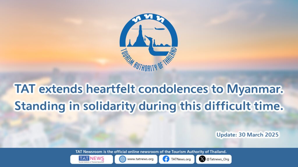 TAT condolences to Myanmar