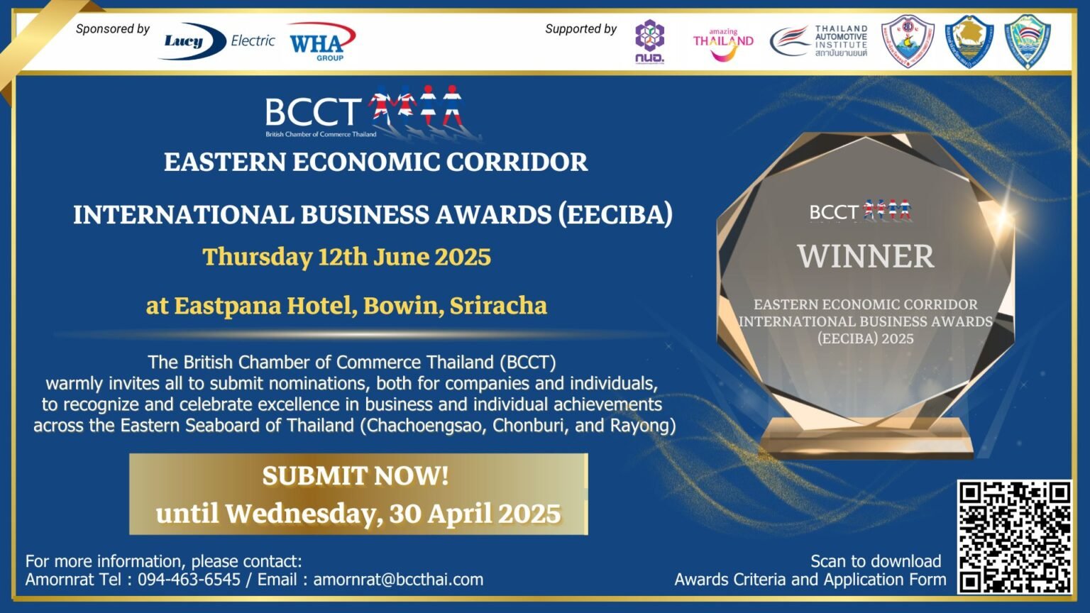 Nominations Now Open for the Eastern Economic Corridor International Business Awards 2025