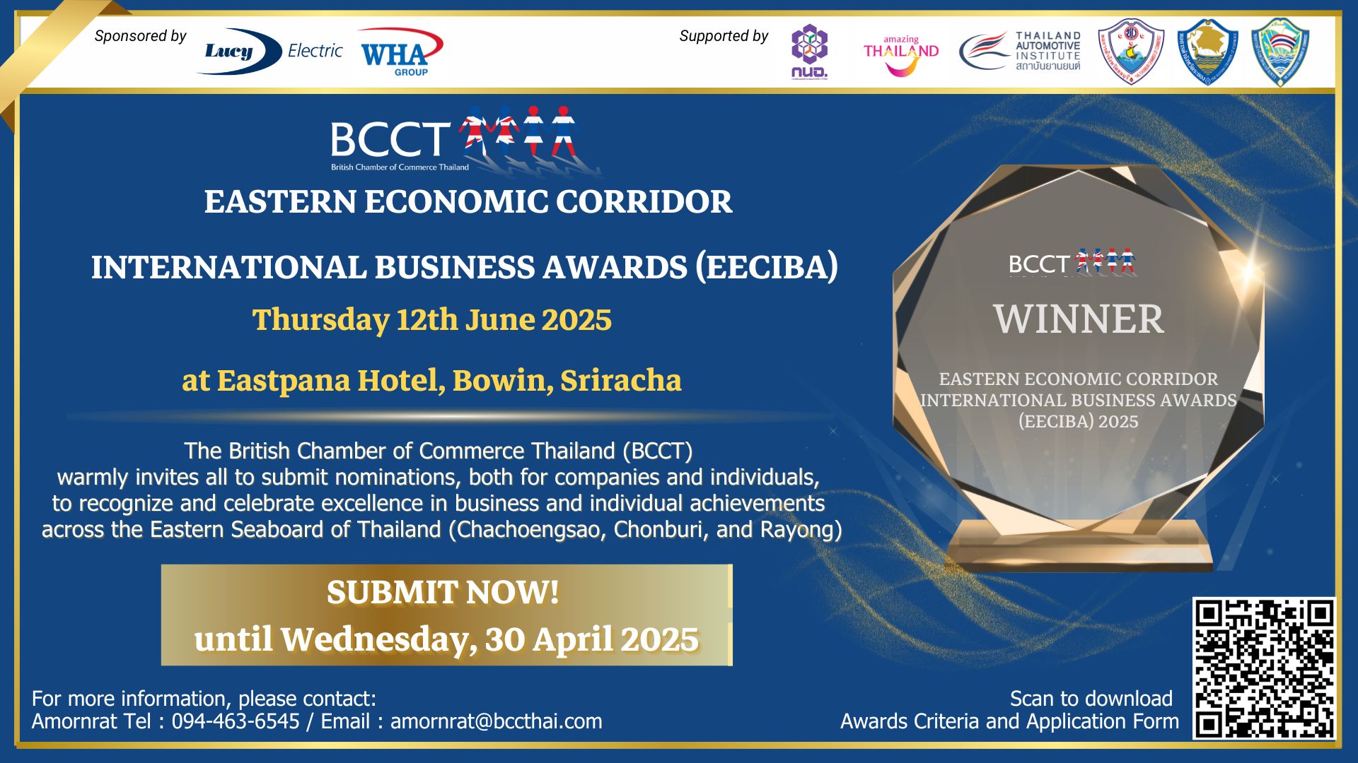 Nominations Now Open for the Eastern Economic Corridor International Business Awards 2025