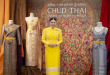 TAT Governor Ms. Thapanee Kiatphaibool, in a Thai National Costume