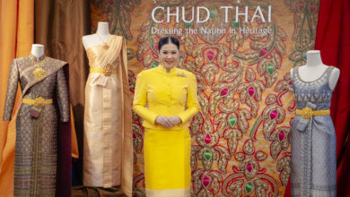 TAT Governor Ms. Thapanee Kiatphaibool, in a Thai National Costume