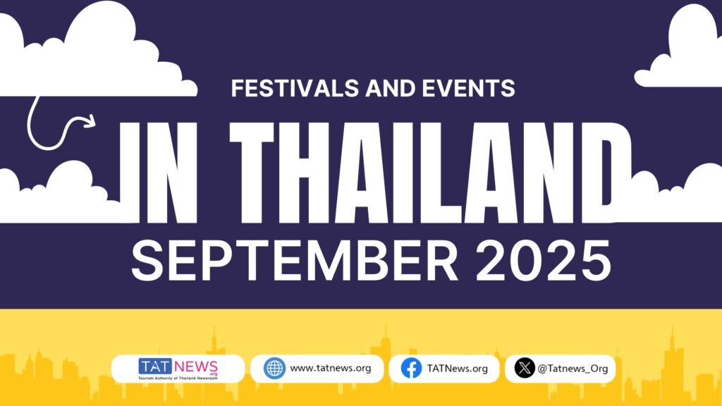 Thailand festivals and events September 2025 promotional cover by TAT News.