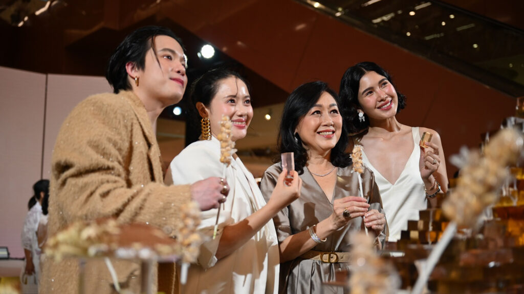 Guests and celebrities celebrate Central Park Bangkok opening with festive treats.