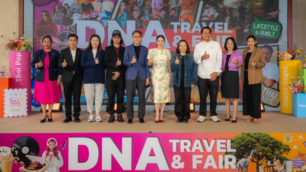 Tourism executives and partners join the launch of DNA Travel and Fair 2025 in Bangkok