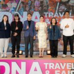 Executives and organisers at the press conference of DNA Travel and Fair 2025 at Queen Sirikit National Convention Centre
