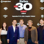 Forbes Under 30 Summit Asia group photo in Bangkok with TAT executives and partners