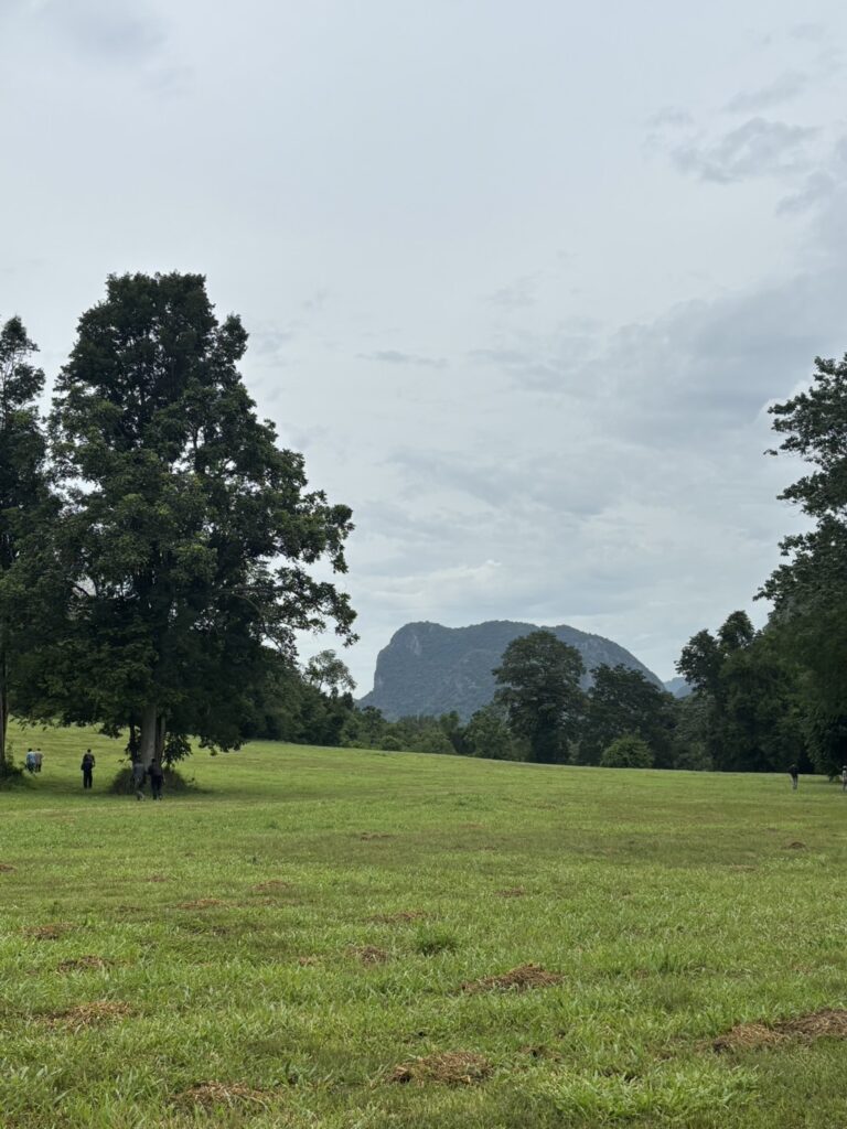 Love on Earth festival poster at TAT Eco Park Khao Yai, 6–7 September 2025, promoting eco-friendly event with free entry.