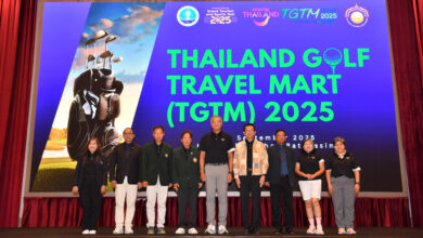 Officials at Thailand Golf Travel Mart 2025 opening ceremony in Khao Yai