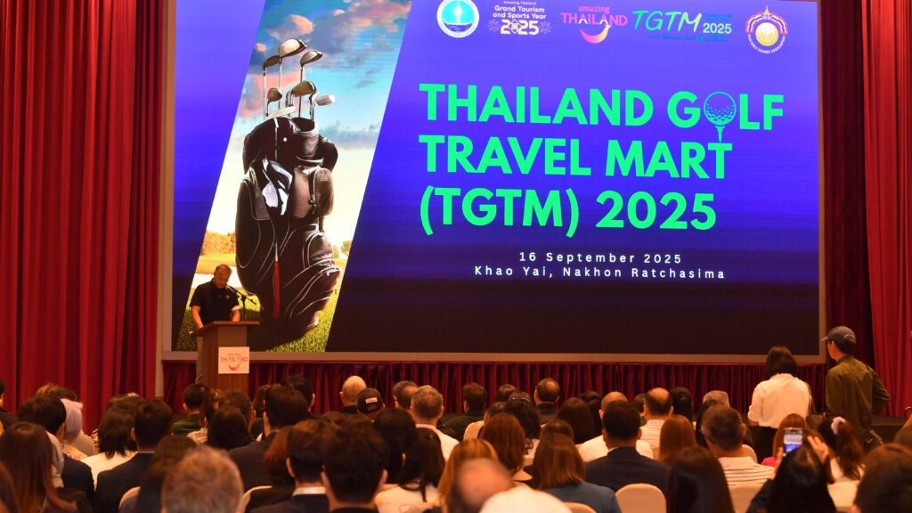 Opening speech at Thailand Golf Travel Mart 2025 in Khao Yai