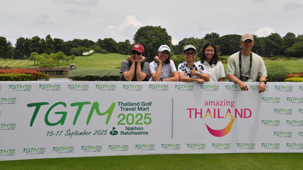 Alt Text: Participants at TGTM 2025 golf course in Khao Yai