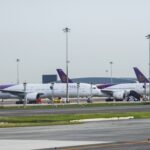Thai Airways aircraft at Suvarnabhumi Airport apron