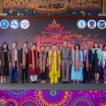 Group photo of TAT executives, government officials, and Indian community representatives at the Amazing Thailand Grand Diwali Festival 2025 launch ceremony in Bangkok.