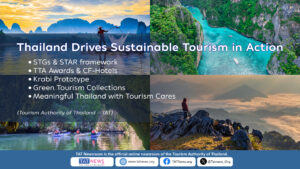 Thailand sustainable tourism in action featuring Krabi Prototype, Green Tourism Collections, and global initiatives by TAT.