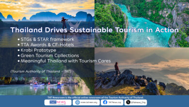 Thailand sustainable tourism in action featuring Krabi Prototype, Green Tourism Collections, and global initiatives by TAT.