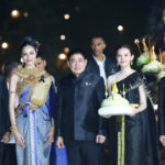 Captain Thammanat Prompao and executives join Thai cultural performers during the Maha Loi Krathong @Ayutthaya 2025 opening ceremony at Wat Phra Ram.