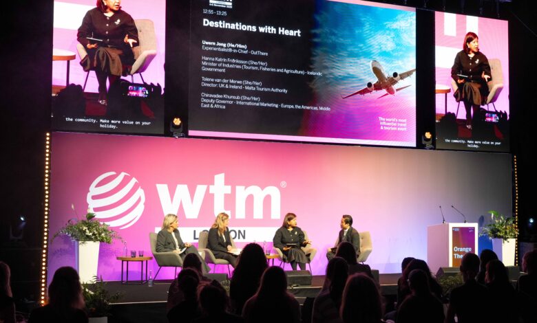 Mrs. Chiravadee Khunsub, Deputy Governor for International Marketing – Europe, the Americas, the Middle East and Africa, Tourism Authority of Thailand (TAT), speaks during the “Destinations with Heart” Summit at World Travel Market (WTM) London 2025, joining a panel discussion with tourism leaders from Iceland and Malta on inclusive and people-centred travel.