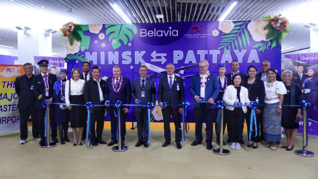TAT and aviation partners host inaugural welcome ceremony for Belavia Belarusian Airlines’ first direct flight from Minsk to Pattaya
