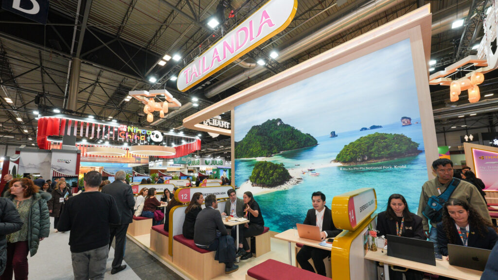 Business meetings between Thai tourism operators and international buyers at the Thailand pavilion, FITUR 2026.