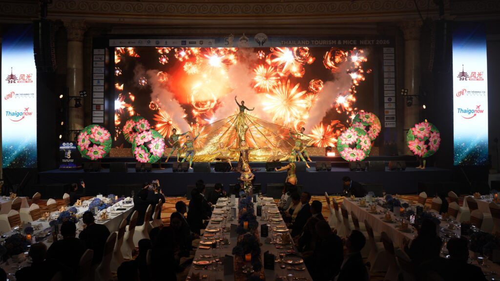 Thai cultural performance showcased at the gala dinner of Thailand Tourism and MICE Next 2026.
