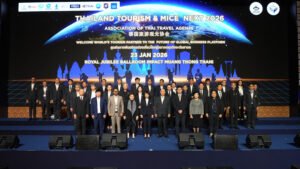 Thailand Tourism and MICE Next 2026 opening ceremony with TAT, ATTA, and tourism leaders at IMPACT Muang Thong Thani, Bangkok.